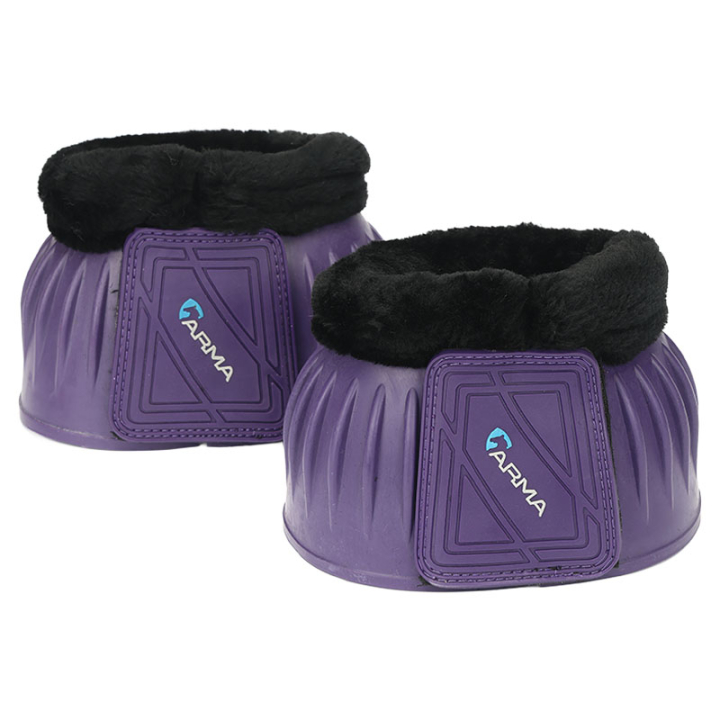 Rubberen Springschoenen met Fleece Voering Lila in de groep Paardenuitrusting / Beenbeschermers & Bandages / Springschoenen bij Equinest (SH134F_L_r)