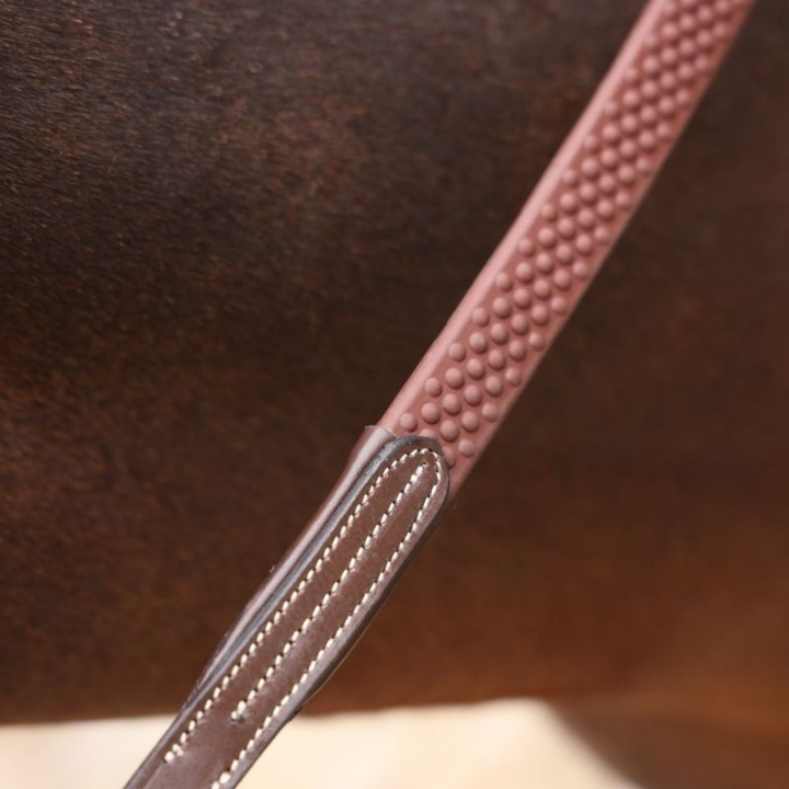 Teugels LUSSO Opus Soft Grip Bruin in de groep Paardenuitrusting / Teugels / Rubberen Teugels bij Equinest (SH516103BR_r)