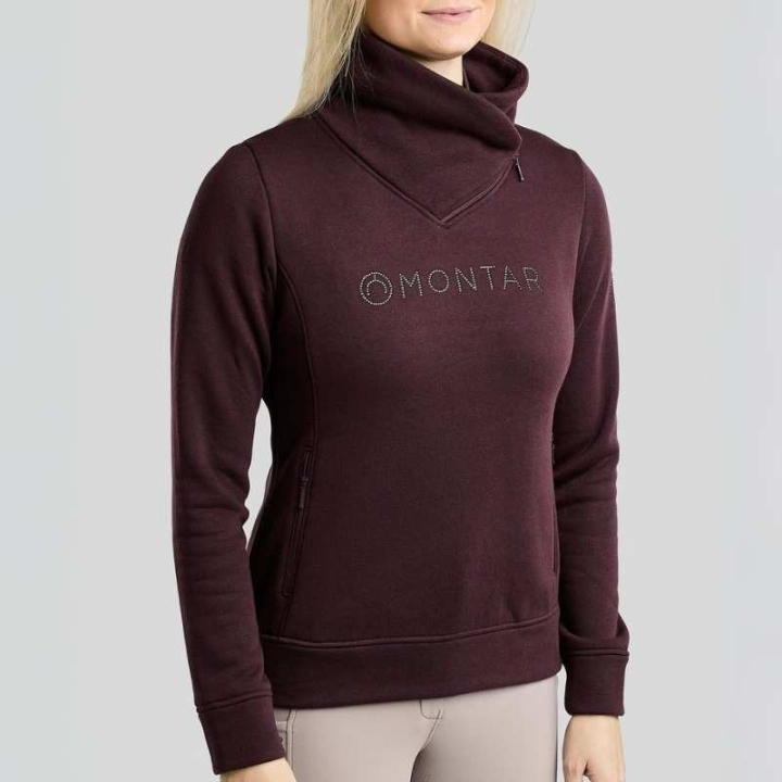 Sweatshirt MoNaja Gun Metal Crystals Fig in de groep Rijkleding / Truien bij Equinest (SW251136LFIG_r)