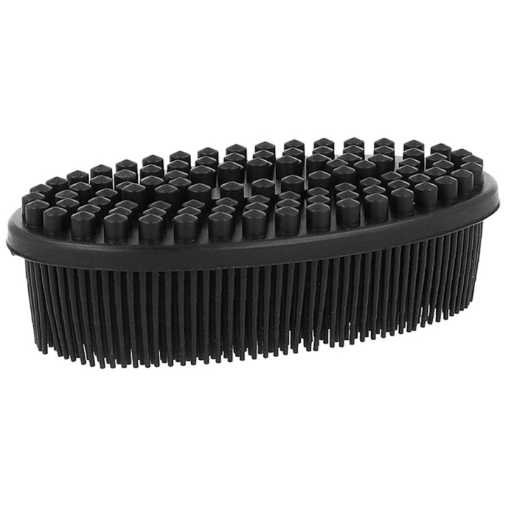 Rubber borstel Essential Zwart in de groep Stal & Weide / Staluitrusting / Schoonmaak bij Equinest (WR005BA)