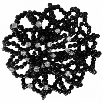 Haarnet Saga Pearls Zwart