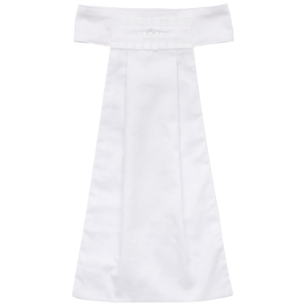 Plastron Swift Crystals Wit