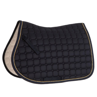 Zadeldekje Zari Shine Marineblauw/Goud