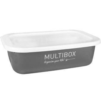 Multibox met Deksel 3L Grijs
