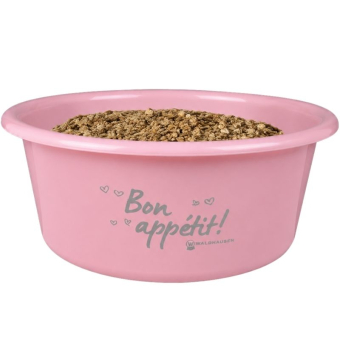 Voerbak met Deksel 5L Roze
