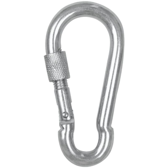 Veiligheidskarabijnhaak Screw Cap Zilver