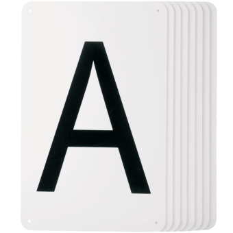 Dressuurletters 20x40m 8-pack Wit