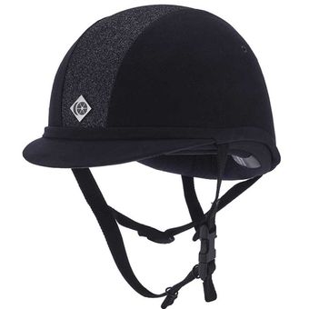 Paardrijcap YR8 Sparkling Marineblauw/marineblauw