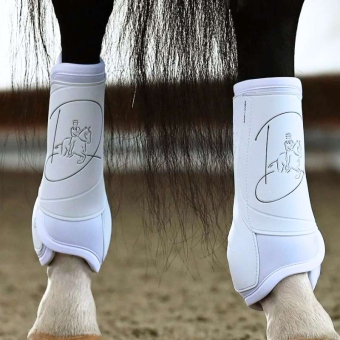 Dressuur beenbeschermers Absolute Rear Velcro Wit