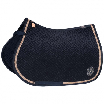 Veelzijdigheidszadeldekje Shetty Velvet Emblem Heritage Marineblauw