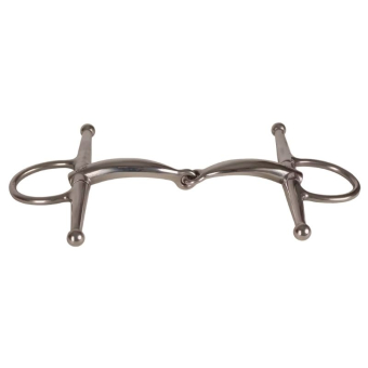 Full Cheek Bit Enkelgebroken Stainless Steel 14mm