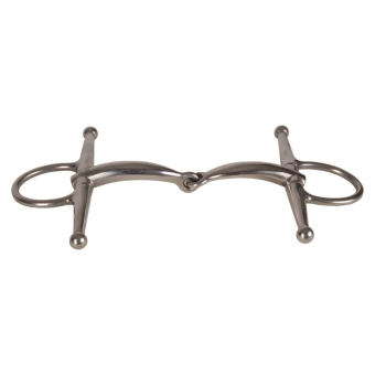 Full Cheek Bit Enkelgebroken Stainless Steel 16mm