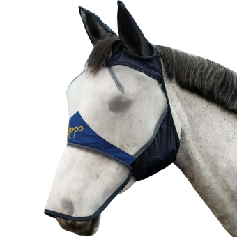 Vliegen oornetje Pro med Öron och Nos Wit/Marineblauw