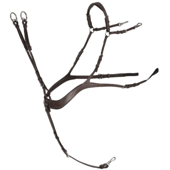 Anatomisch Voorbieg met Martingal Chocolate/Zilver