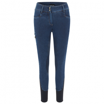 Rijbroek KLKayce Denim Knie Grip Donkerblauw