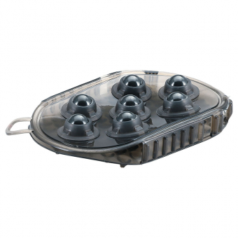 Massageborstel Gel Comb HG Zwart