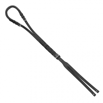 Staartflap voor lange teugelgordel Zwart