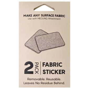 Bevestigingspatch voor Paardrijcap Fabric Sticker 2-pack Zwart