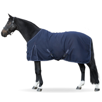 Katoenen deken Polycotton Marineblauw