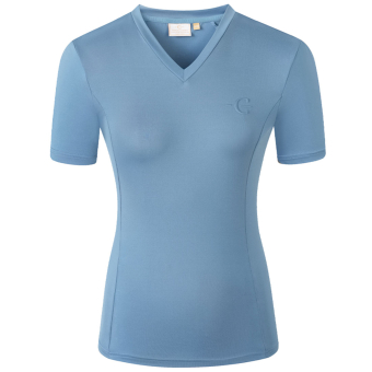 T-shirt V-Neck Blauw