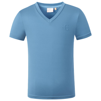T-shirt Kind/Junior V-Neck Blauw