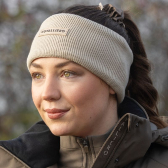 Hoofdband Knitted Fleece Beige 