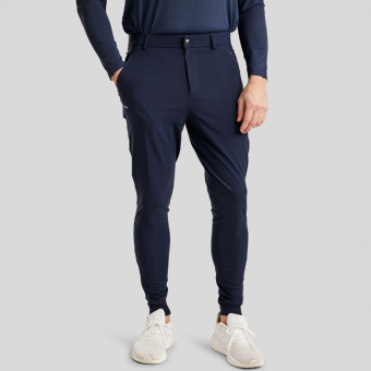 Rijbroek Heren MoBen Knee Grip Marineblauw