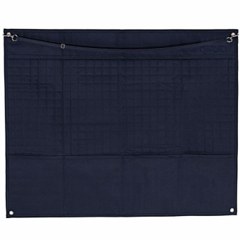 Stalgordijn Quilt Half Marineblauw