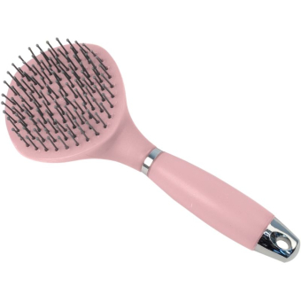 Manen- en staartborstel Gel Roze