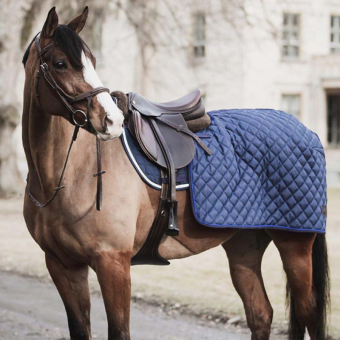 Uitrijdeken Quilted 420D 200g Marineblauw