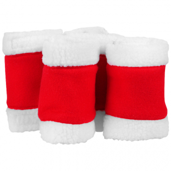 Beenbeschermers Christmas Rood/Wit