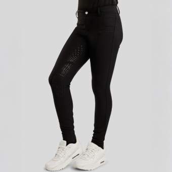 Rijbroek Kind/Junior Crystals Full Grip Zwart