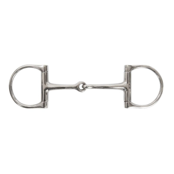 Enkelgebroken D-Ring Bit Stainless Steel