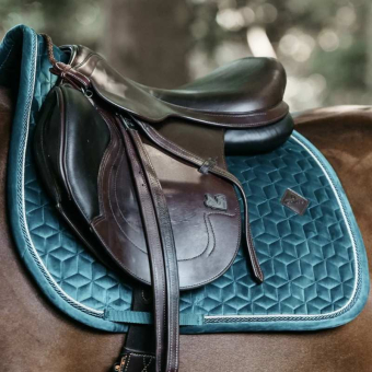 Zadeldekje Velvet Smaragdgroen