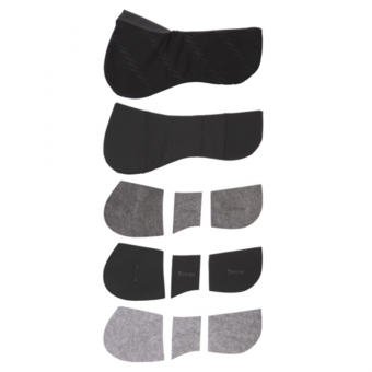 Zadelonderlegger Correctie Impact Zwart