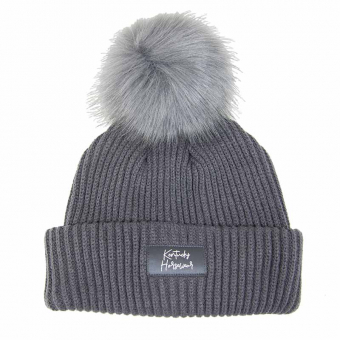 Muts Beanie Pompom Grijs