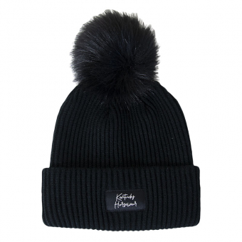 Muts Beanie Pompom Zwart