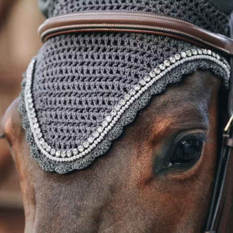 Oornetje Long Stone & Pearl Grijs