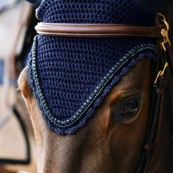 Oornetje Long Stone & Pearl Soundless Marineblauw