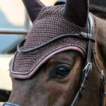 Oornetje Wellington Glitter Bruin