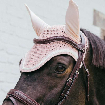 Oornetje Wellington Plaited Cord Bleekroze