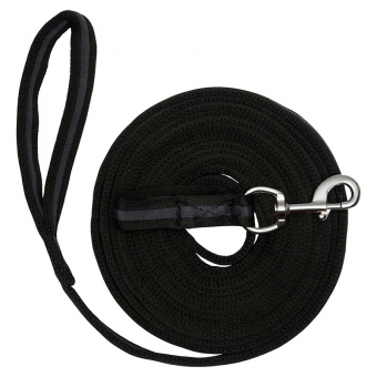 Longeertouw Soft Zwart/Grijs