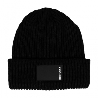 Muts Beanie Rubber Logo Zwart
