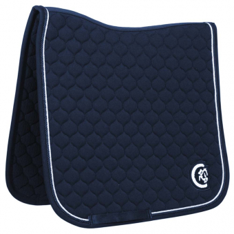 Dressuurzadeldekje Onion Quilt 3D Logo Marineblauw