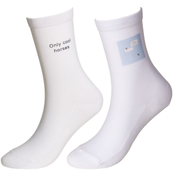 Sokken Cool Horses 2-pack Wit