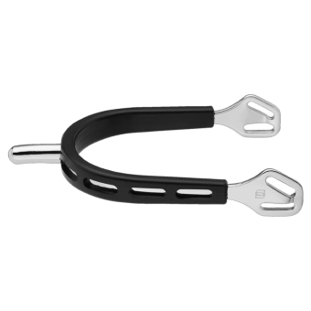 Sporen Ultra Fit Extra Grip 25mm Rounded Zwart/Zilver