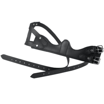 Luchtzuigband Leather Soft Padded Zwart