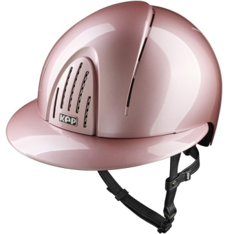 Paardrijcap Smart Nova Metal Polish Polo Roze