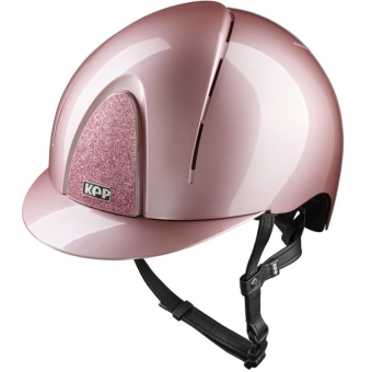 Paardrijcap Smart Nova Metal Polish Star Roze/Roze