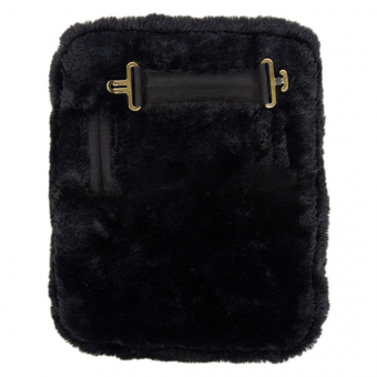 Borstverlenger Vegan Sheepskin 1 Buckle Zwart